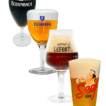 Set of 4 Belgian 33cl glasses