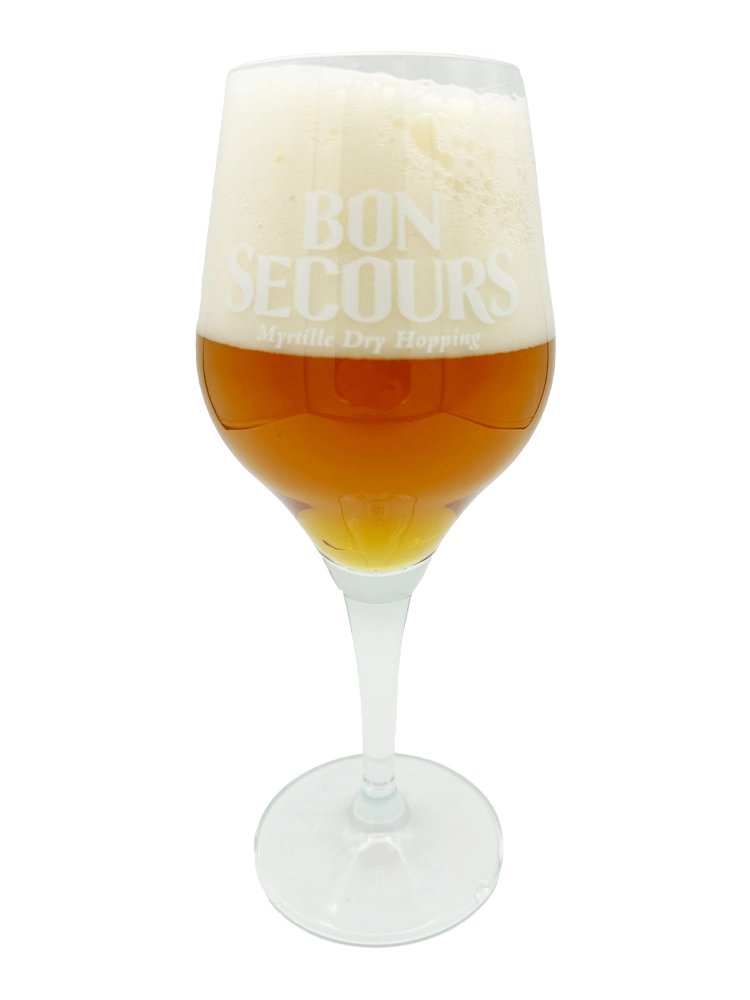 Bon Secours Myrtille Dry Hopping glass