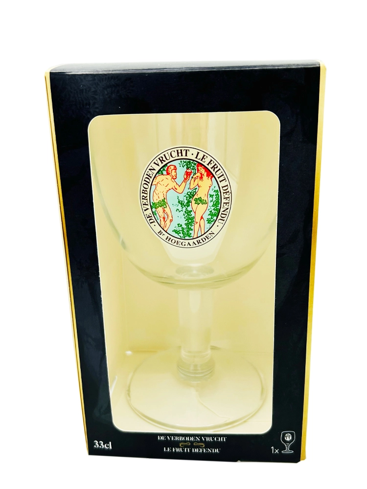 Hoegaarden forbidden fruit boxed glass