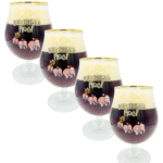 Set of 4 Delirium Noel glasses