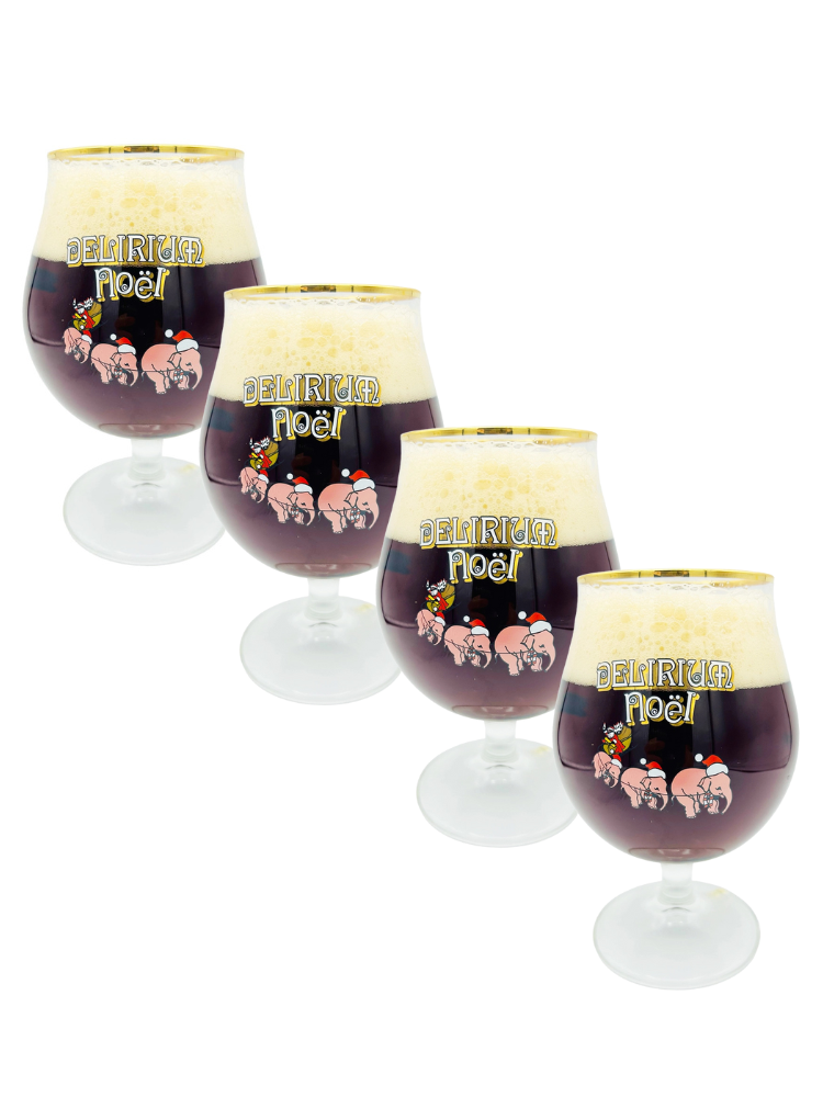 Set of 4 Delirium Noel glasses