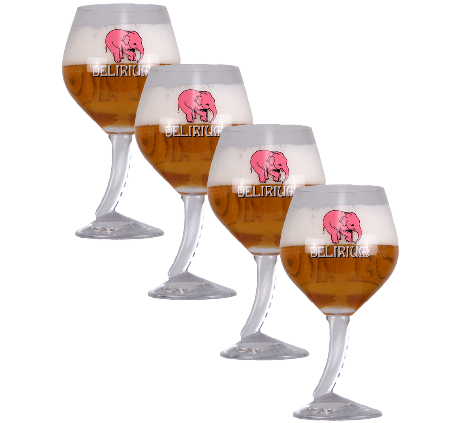Set of 4 Delirium 50cl glasses