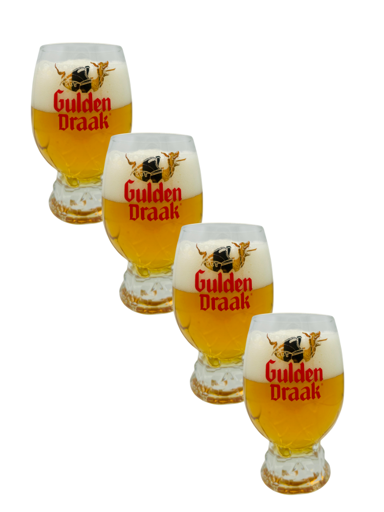 Set of 4 Gulden Draak Big Egg 50cl glasses