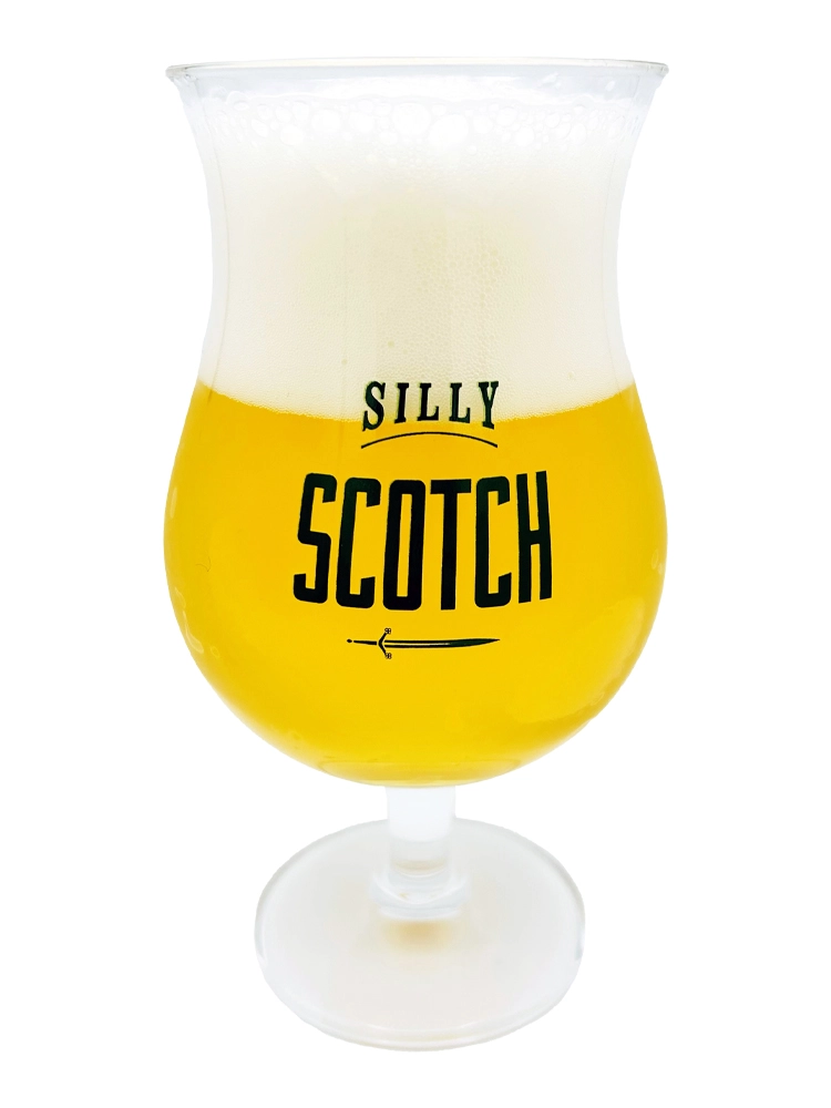 Silly Scotch glass