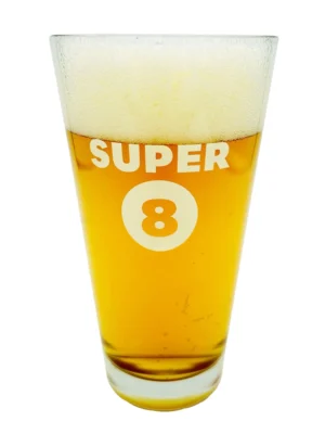 Super 8 straight glass