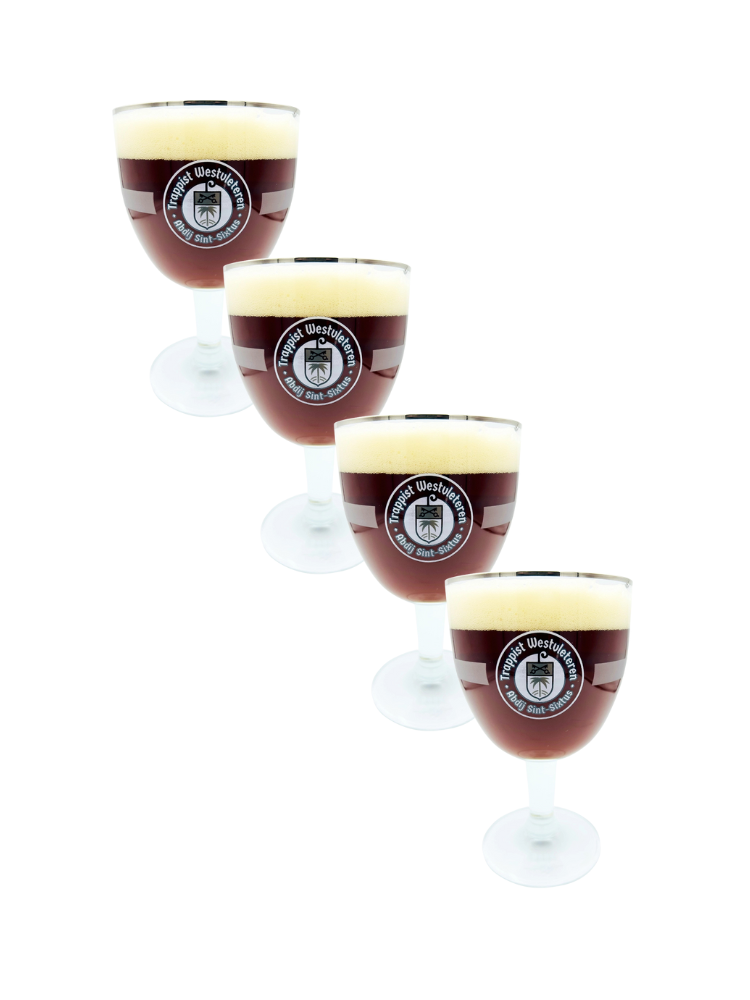 Set of 4 Westvleteren glasses