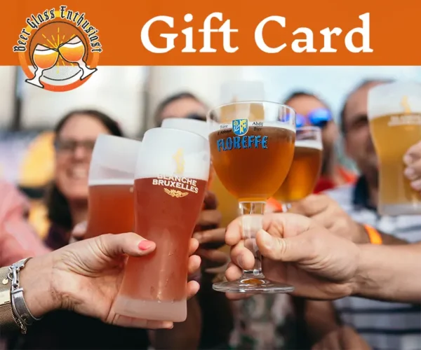 Beer glass enthusiast gift card