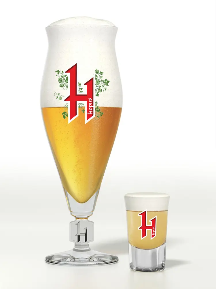 Hopus beer glass