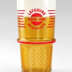 Lefebvre Kriek Saison beer glass